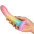baseks Bunter Silikon Dildo 18 cm