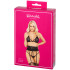 kissable schwarzer BH und Strapsen Set