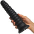 Hismith Black KlicLok gerippter Turmdildo