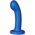 baseks G-Punkt Dildo in Metallic Blau 14,1 cm