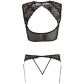 Abierta Fina Spitzentop und Strumpfhalter-Set