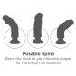King Cock Realistischer Dildo-Vibrator mit Hoden 23 cm