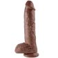 King Cock Realistischer Dildo mit Hoden 25,4 cm mit Saugnapf