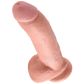 King Cock Realistischer Dildo mit Hoden 23 cm mit Saugnapf