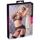 Cottelli Spitzen-BH-Set mit Strapsen 