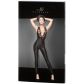 Noir Handmade Wetlook Catsuit mit Spitze