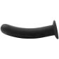 Sinful Slender Black Silikondildo Groß mit Saugnapf