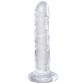 King Cock Durchsichtiger Dildo 17,6 cm mit Saugnapf