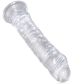 King Cock Durchsichtiger Dildo 22,5 cm mit Saugnapf