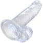 King Cock Durchsichtiger Dildo mit Hoden 18 cm mit Saugnapf