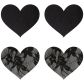 Peekaboos Brustwarzenaufkleber Herz und Spitze 2er-Pack