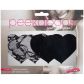 Peekaboos Brustwarzenaufkleber Herz und Spitze 2er-Pack