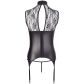 Abierta Fina Bodystocking mit Spitze und Strass