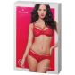 Obsessive Rotes Spitzen-BH-Set