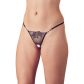 Cottelli Crotchless G-String mit roten Strasssteinen