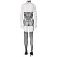 Sheer Fantasy Goodnight Kiss Body mit Strümpfen