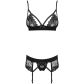 Obsessive Wonderia Schwarzes BH-Set