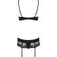 Obsessive Wonderia Schwarzes BH-Set
