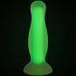 baseks Glow in the Dark Analdildo Medium Gelb