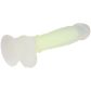 baseks Glow in the Dark Dildo Gelb mit Saugnapf 21,5 cm