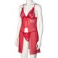 NORTIE Gro Rotes Babydoll-Set aus Spitze