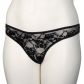 NORTIE Siv Schrittfreier String-Tanga aus Schwarzer Spitze Plus Size