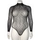 NORTIE Oda Black Leopard Schrittfreier Body Plus Size