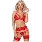 Obsessive Fantastic Red Strumpfhalter-Set