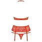 Obsessive Fantastic Red Strumpfhalter-Set