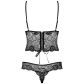 Obsessiver Alluria Teddy mit Geschnürtem Rücken
