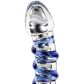 ToyJoy G-Punkt Gemstone Glasdildo 18 cm