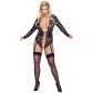 Cottelli Bondage Schrittfreier Body mit Langen Ärmeln in Plus Size