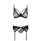 Casmir Keith Set aus BH und Strumpfhaltern in Plus Size
