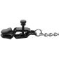 Mister B Pinch Battery Clamps Adjustable with Chain Black