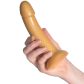 baseks Glitzernder Silikondildo in Gold 18 cm