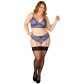 NORTIE Poppy BH Set Nachtblau Plus Size