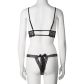 NORTIE Bay Leaf Schwarzes BH- und Tanga Set Schwarz