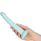 Dillio Platinum Slim Seven Teal Dildo mit Saugnapf 21 cm