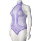 NORTIE Fryd Very Peri Bodystocking Ouvert Plus Size