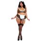 Dreamgirl Maid For You Mesh Dienstmädchen Kostüm Plus Size