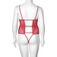 NORTIE Vilja Schrittfreier Body aus Roter Spitze Plus Size