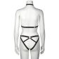 NORTIE Kinky Open Back Panty und Strap Harness Choker