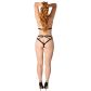 NORTIE Kinky Open Back Panty und Strap Harness Choker