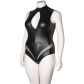 NORTIE Fetish Wetlook Schrittfreier Body Plus Size
