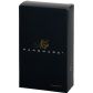 Noir Handmade Power-Wetlook-G-String mit Goldenem Verschluss