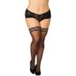 NORTIE Black Arrows Halterlose Strümpfe mit Naht Plus Size