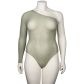 NORTIE Araceae One Sleeve Body Plus Size