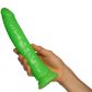 Realrock Glow in the Dark Slim Dildo mit Saugnapf 23 cm